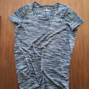 A:glow maternity active top black space dye large